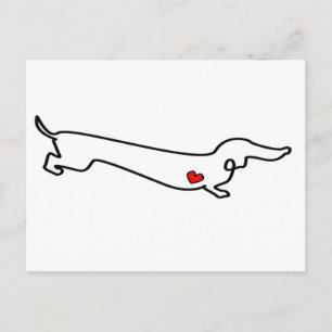 Dachshund Love Briefkaart