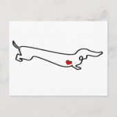 Dachshund Love Briefkaart (Voorkant)
