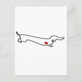 Dachshund Love Briefkaart (Voorkant)