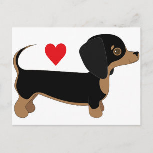 Dachshund Love Briefkaart