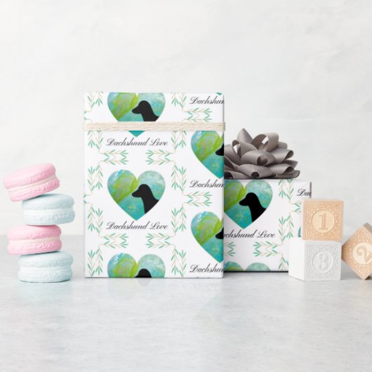 Dachshund Love Cadeaupapier (Baby Shower)
