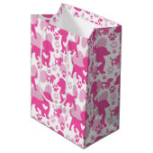 Dachshund Love Dog Gift Bag Medium Cadeauzakje (Voorkant Gekanteld)