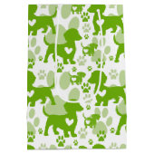 Dachshund Love Dog Gift Bag Medium Cadeauzakje (Achterkant)