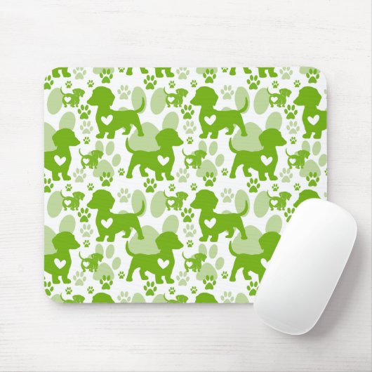 Dachshund Love Dog Mousepad Muismat (Met muis)