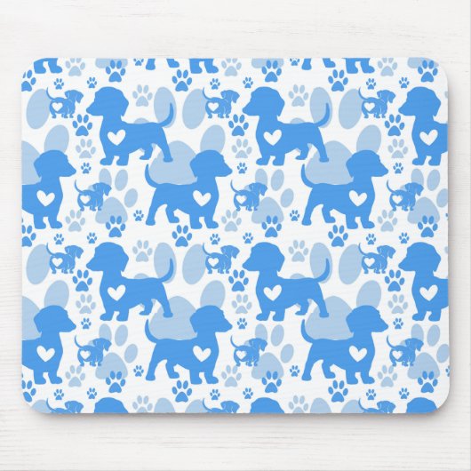 Dachshund Love Dog Mousepad Muismat (Voorkant)