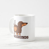 Dachshund Love DogMug Koffiemok (Voorkant links)