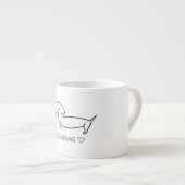 Dachshund Love Espresso Kop (Voorkant rechts)