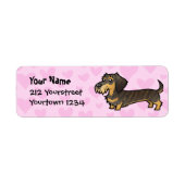 Dachshund Love Etiket (Voorkant)