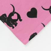 Dachshund Love Fleece Dog Blanket (Hoek)