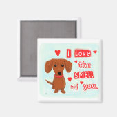 Dachshund Love | Funny Wiener Dog Valentijn Magneet (Voorkant / Achterkant)