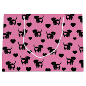 Dachshund Love Gift Bag Groot Cadeauzakje (Voorkant)