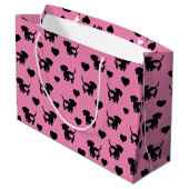 Dachshund Love Gift Bag Groot Cadeauzakje (Achterkant Gekanteld)