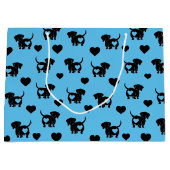 Dachshund Love Gift Bag Groot Cadeauzakje (Voorkant)