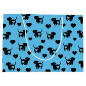 Dachshund Love Gift Bag Groot Cadeauzakje (Achterkant)