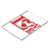 Dachshund Love Heart Notitieboek (Linkerzijde)