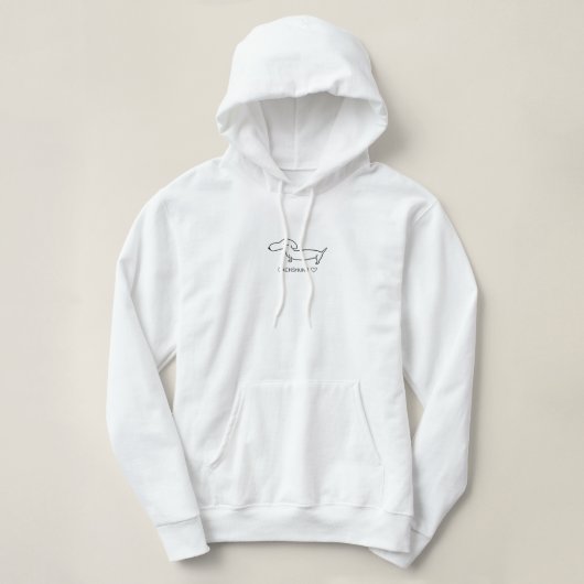 Dachshund Love Hoodie (Design voorkant)