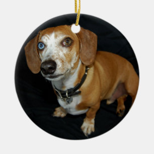 Dachshund Love Keramisch Ornament
