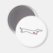Dachshund Love Magneet (Voorkant / Achterkant)