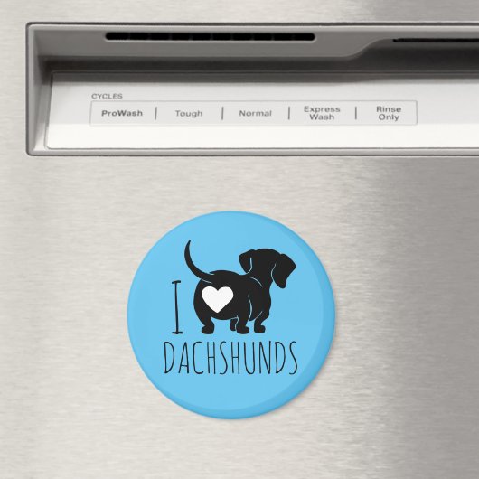 Dachshund Love Magnet (Insitu (Vaatwasser))