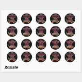 Dachshund Love Meter Ronde Sticker (Vel)