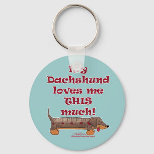 Dachshund Love Meter Sleutelhanger