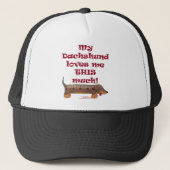 Dachshund Love Meter Trucker Pet (Voorkant)