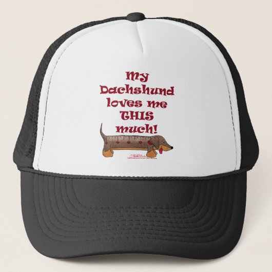 Dachshund Love Meter Trucker Pet (Voorkant)