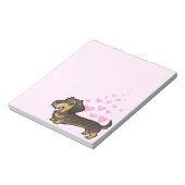 Dachshund Love Notitieblok (Linkerzijde)