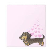 Dachshund Love Notitieblok (Voorkant)