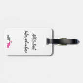 Dachshund Love Personalized Wedding Gift Bagagelabel (Achterkant horizontaal)