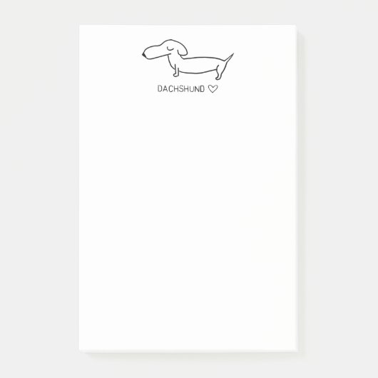 Dachshund Love Post-it® Notes (Voorkant)