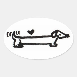 Dachshund Love Sticker