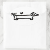 Dachshund Love Sticker (Tas)