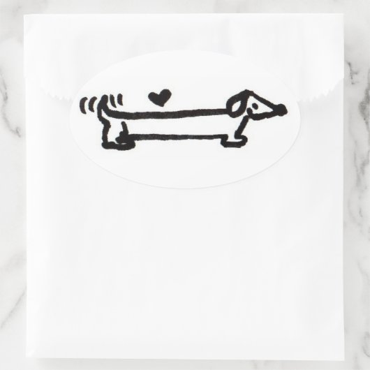 Dachshund Love Sticker (Tas)