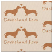 Dachshund Love. Stof (Close Up)