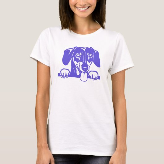 Dachshund Love T-Shirt (Voorkant)