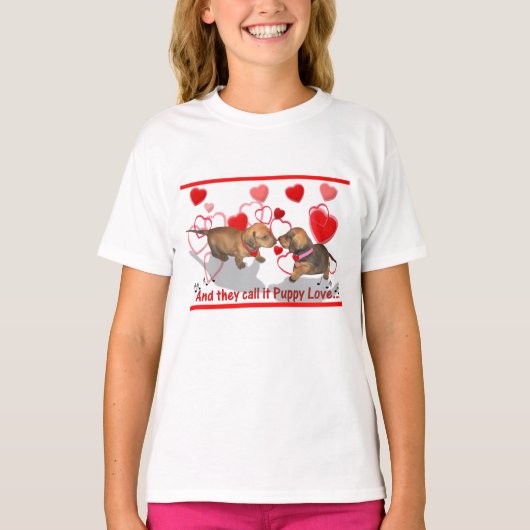 Dachshund Love T-shirt (Voorkant)