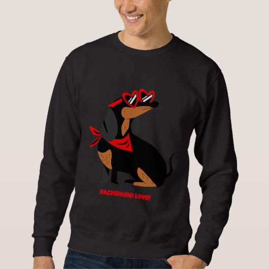 Dachshund Love. Trui (Voorkant)