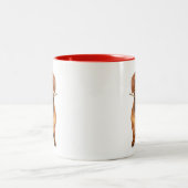 Dachshund Love Tweekleurige Koffiemok (Center)