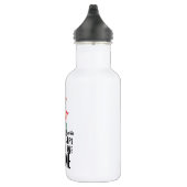 Dachshund Love Water Bottle (18 oz), White Waterfles (Rechts)