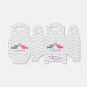 Dachshund Love Wedding Personalized Favor Boxes Bedankdoosjes (Uitgevouwen)