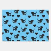 Dachshund Love Wrapping Paper Set (Voorkant)