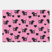 Dachshund Love Wrapping Paper Set (Voorkant)