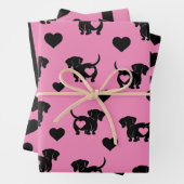 Dachshund Love Wrapping Paper Set (In situ)