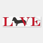 Dachshund Lover Bumpersticker (Voorkant)