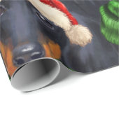 Dachshund Lover gevierde kerstfeestdag Cadeaupapier (Rol Hoek)