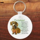 Dachshund Lover Gifts Sleutelhanger (Voorkant)