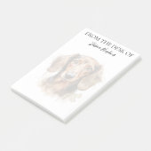 Dachshund Lover Monogrammed Dog Post-it® Notes (Schuin)