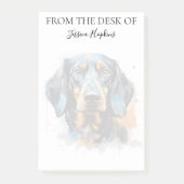 Dachshund Lover Monogrammed Dog Post-it® Notes (Voorkant)