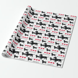 Dachshund Lover of Breeder Doxies and Hearts Cadeaupapier